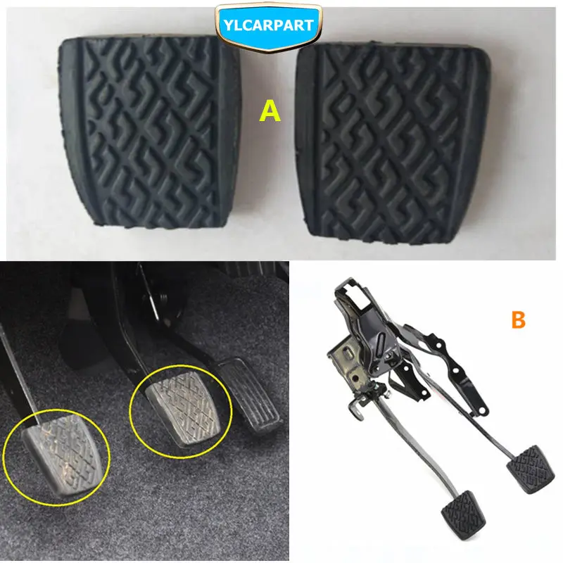 Автомобильная резиновая накладка на педаль тормоза для Geely LC Cross GC2-RV GX2 Emgrand Xpandino
