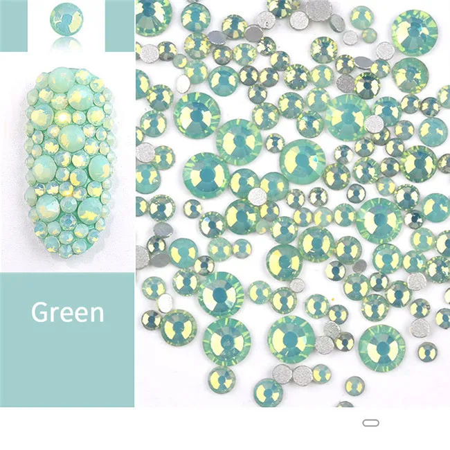 Green 1 коробка солнцезащитный свет УФ чувствительный меняющий цвет смешанный размер хлопья Хамелеон маникюр с блестками 3D дизайн ногтей гелевое украшение - Цвет: Green