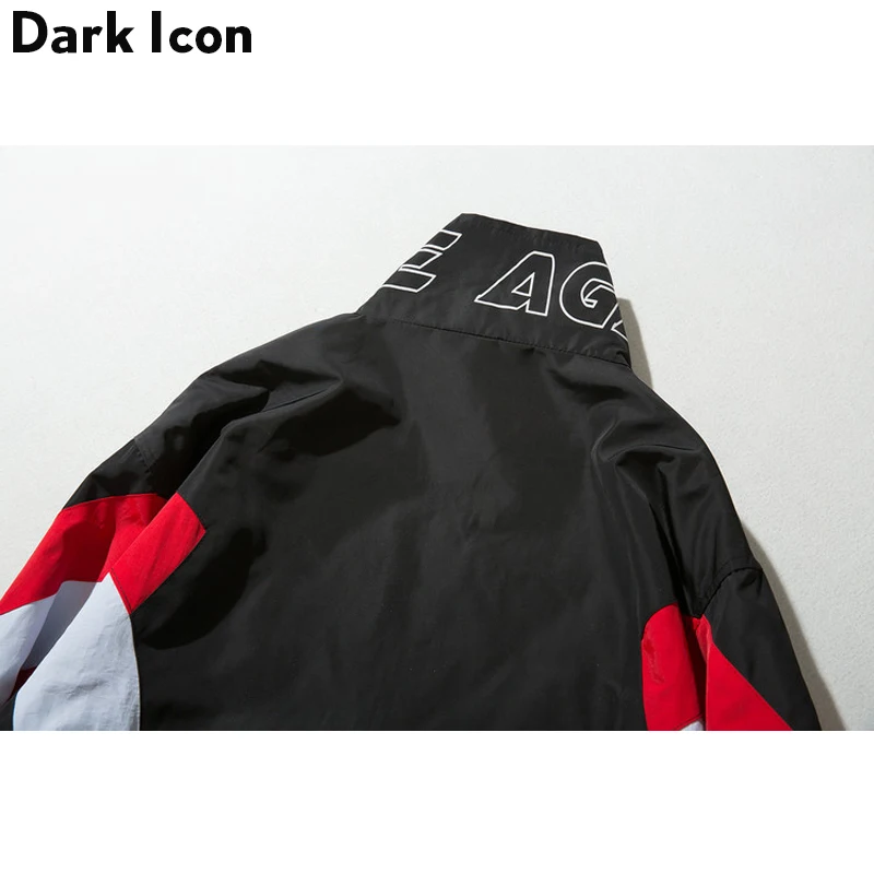DARKICON цветной блок стоячий воротник уличная Мужская куртка 2019 Осенние