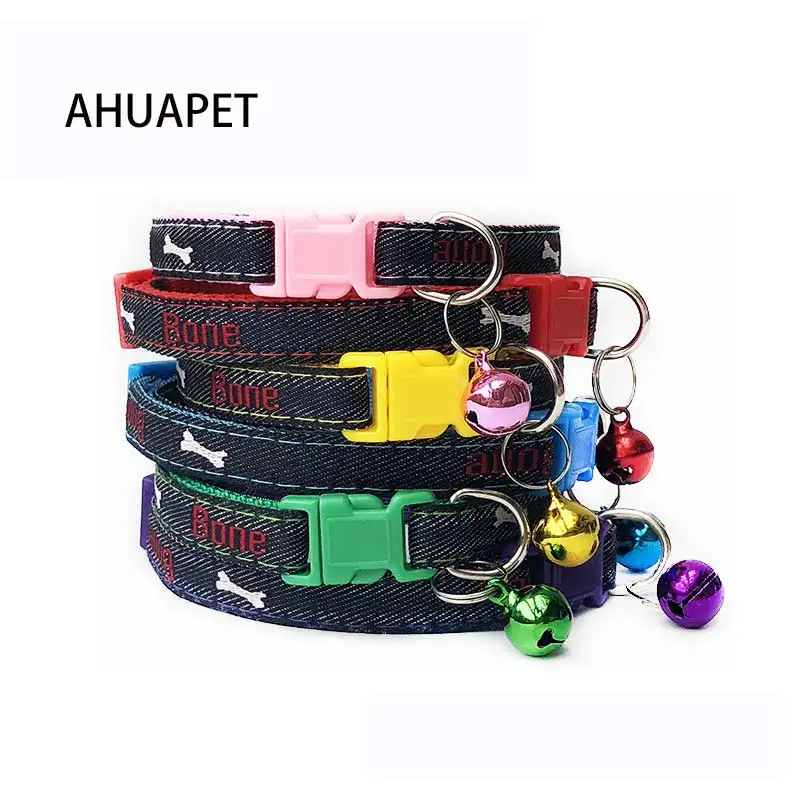 Джинсовое ожерелье для домашних животных ошейник Kitty Katten Halsband Collier Chat Coleira Gato