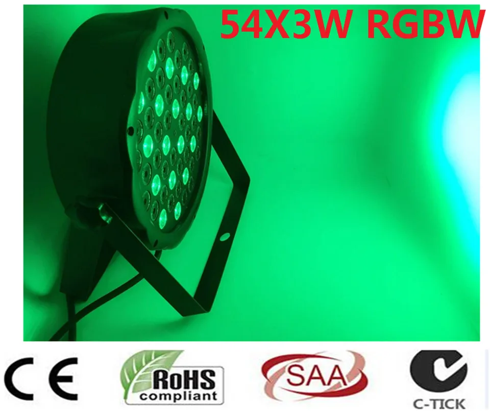 Светодиодный par DJ контроллер 54x3 Вт|dmx controller|led pardj led |