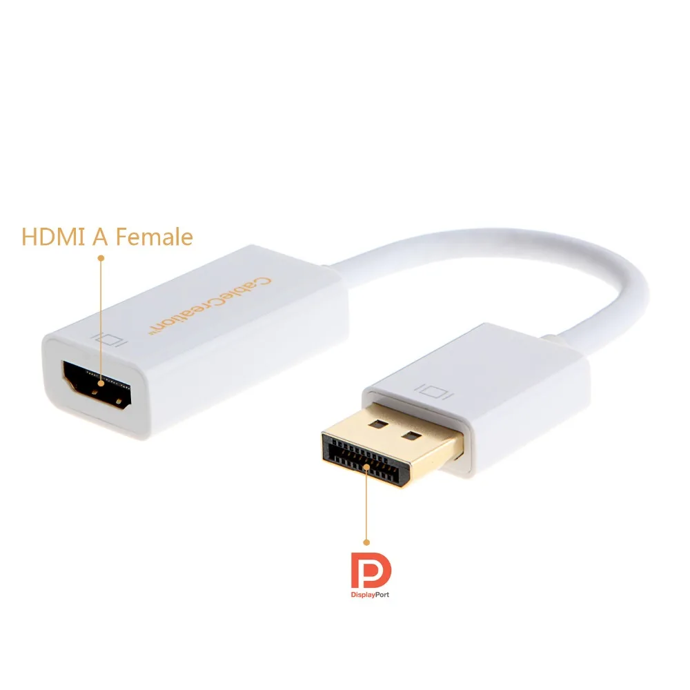 Кабель позолоченный (DP1.2) DisplayPort к HDMI адаптеру поддержка 4K X 2K и 3D аудио/видео