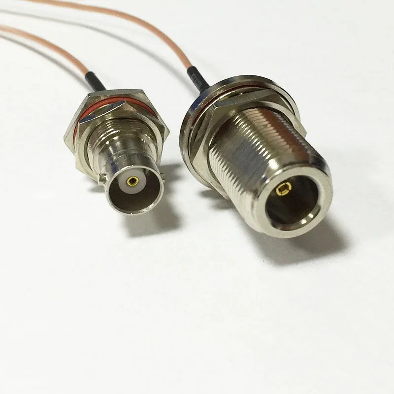 New BNC Female Jack nut Connector Switch N RG178 Cable 15CM 6&quot Adapter Wholesale Fast Ship | Обустройство дома