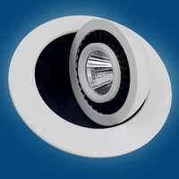 hot sale dimmable 10w15w warm whitewhite cold white cob recessed led light 360angle rotating led down light ac85 265v