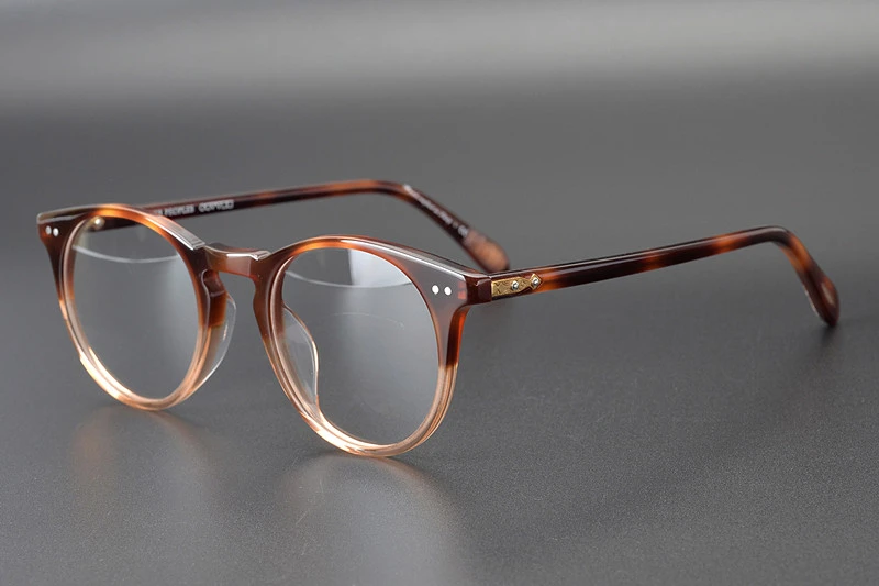Tortoise Brown OV5256 винтажное Круглое стекло для глаз es оправа для женщин Sir О 'Мэлли стекло по рецепту для мужчин Оптическое стекло для глаз es оправа для очков стекло es оправа - Цвет оправы: Tortoise Brown