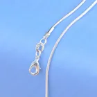 Цепочка для ожерелья из серебра 925 пробы, 16-30 дюймов, 1,2 мм