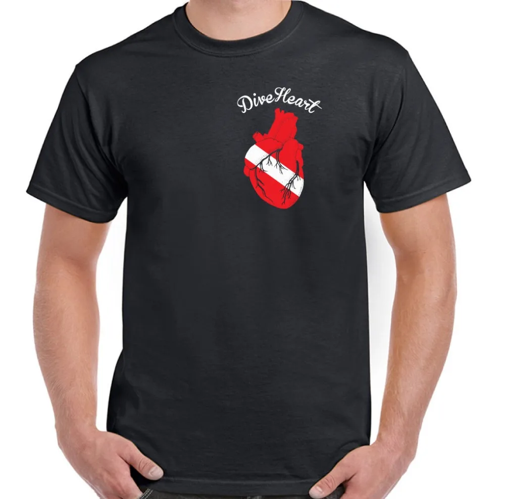 Новинка 2019 повседневная хлопковая футболка Мужская забавная с подводным