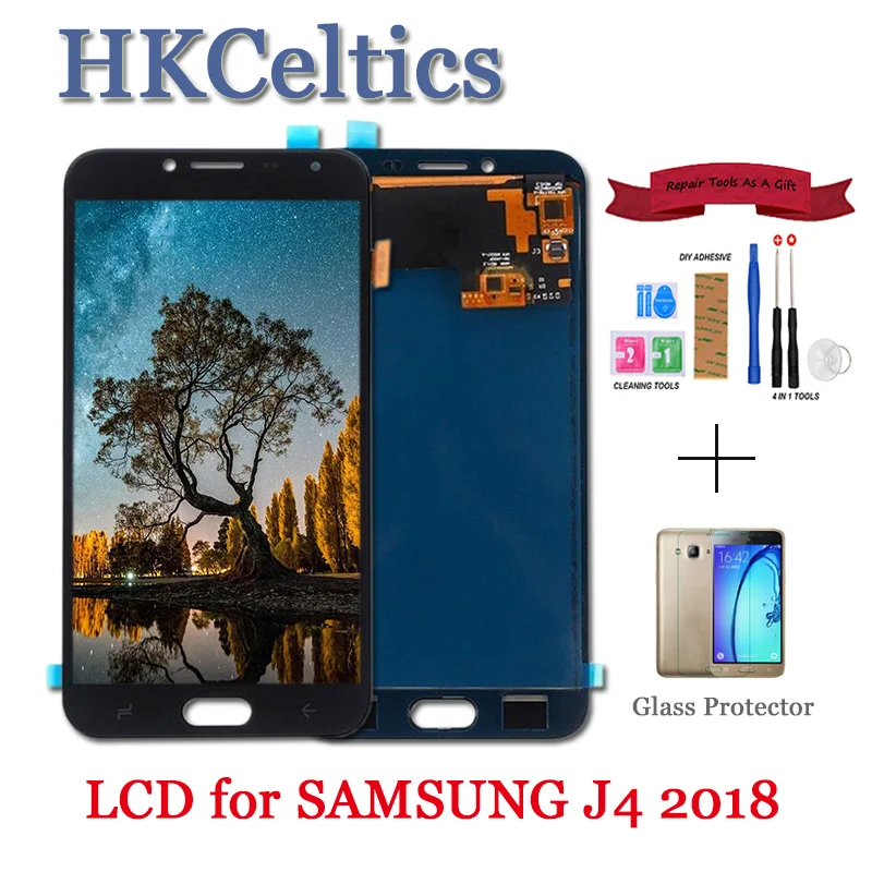 ЖК дисплей и сенсорная панель для Samsung Galaxy J4 2018 сменный дигитайзер в сборе J400 J400F