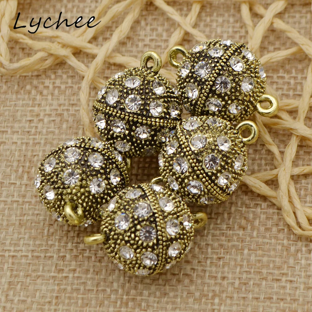 Lychee магнитные застежки для стразы с круглыми шариками 5 шт. | Дом и сад