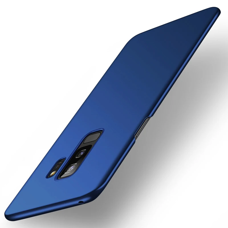 Blue Vgcjok Роскошный тонкий матовый Жесткий Чехол для samsung Galaxy S8 S9 Note 8 9 S7 край S8 S9 плюс A6 A8 плюс защитный чехол - Цвет: Blue