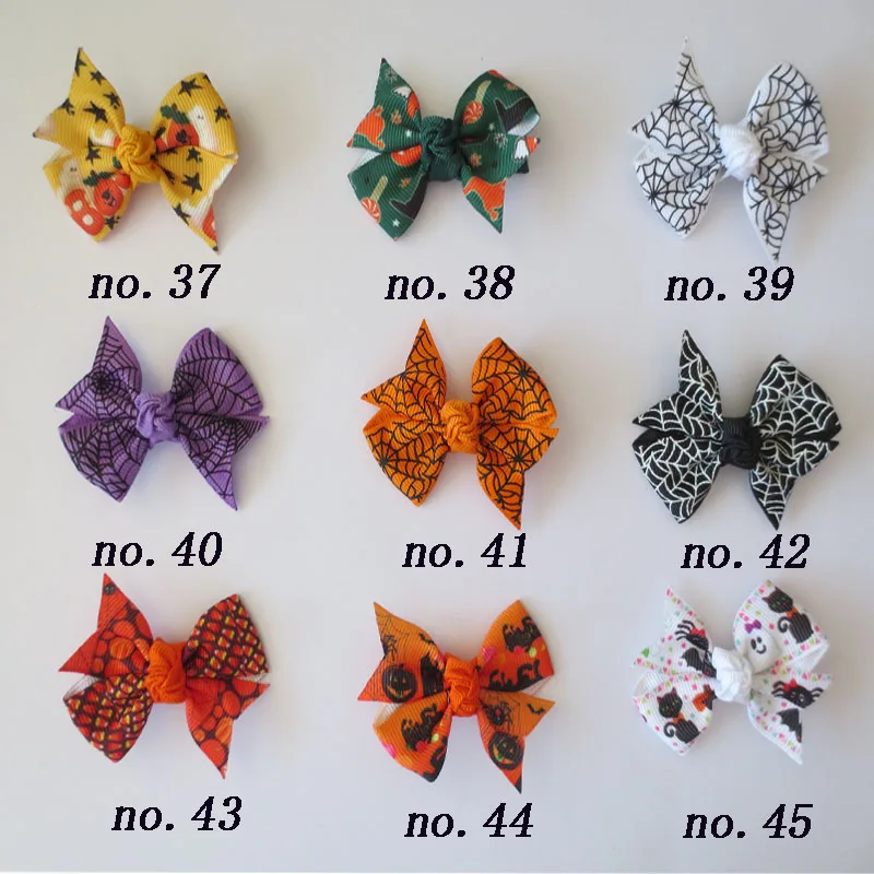 50 PCS Good Girl 2.5&quot Wing Hair Bow Clip Halloween Accessories Wholesale | Аксессуары для одежды