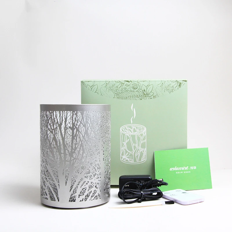 

Iron Hollow Forest Air Humidifier Home Bedroom Warm Light Aroma Diffuser 100ML Ultrasonic Mute Essential Oil Diffuser