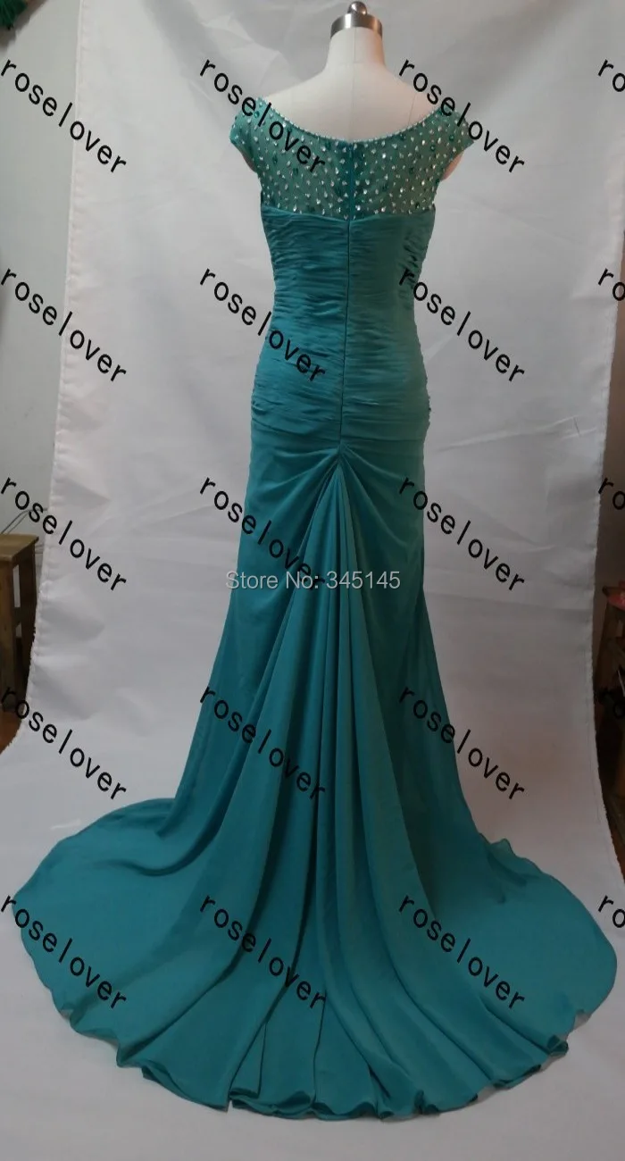 Бесплатная доставка Новое поступление Зеленый Русалка Длинные Выпускные платья
