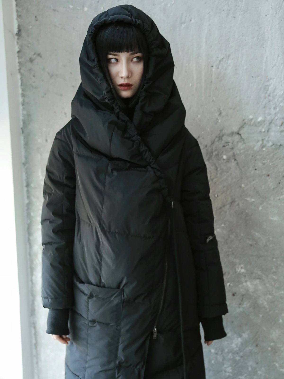 Z-ZOUX Woman Coat Hooded Black Irregular Womens Down Jackets Loose Large Size Long Women Winter 2018 New Fashion Casual | Женская одежда