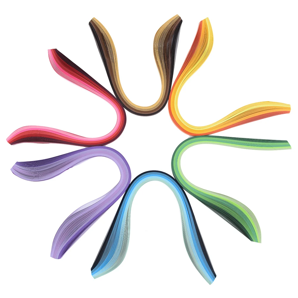 Набор бумажных Quilling для поделок 14 шт. 6 цветов полоски квиллинга набор ручных