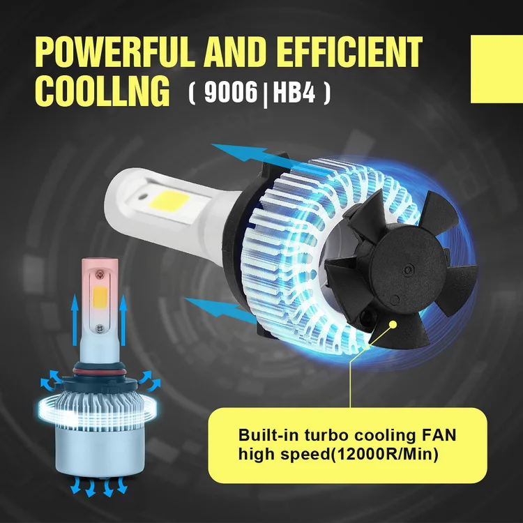 

LED Headlights High or Low Beam Headlamp Lamp Bulbs 9006 HB4 Car led headlight High Power