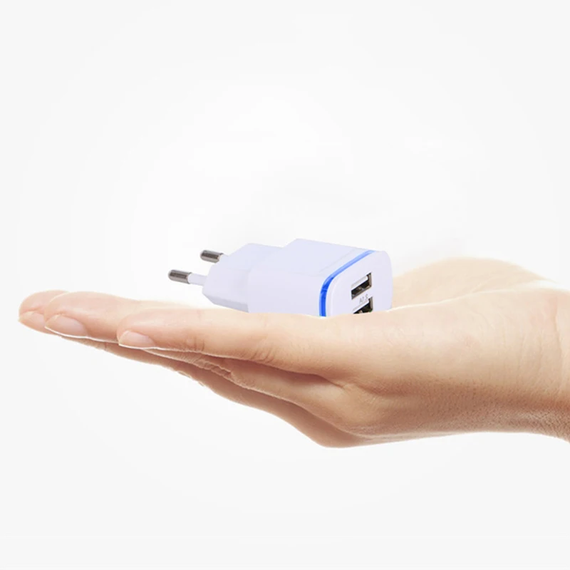 5V 2.1A двойное USB быстрое зарядное устройство для мобильного телефона с