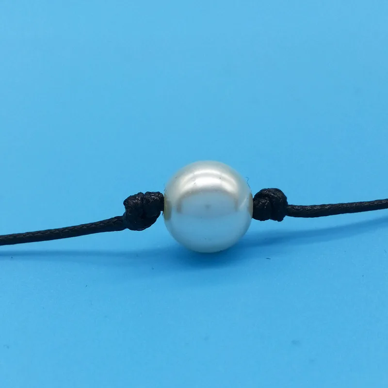 Новинка 2020 кожаное ожерелье с пресноводным жемчугом подвеска Женские Ювелирные