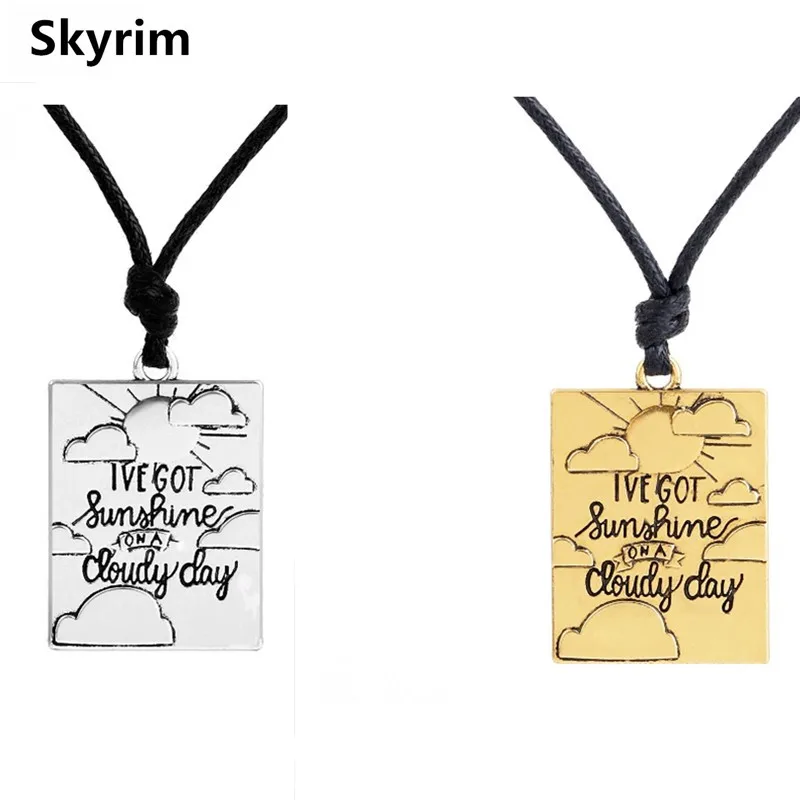 Skyrim массивное ожерелье с подвеской выгравированное я получил солнце в пасмурный