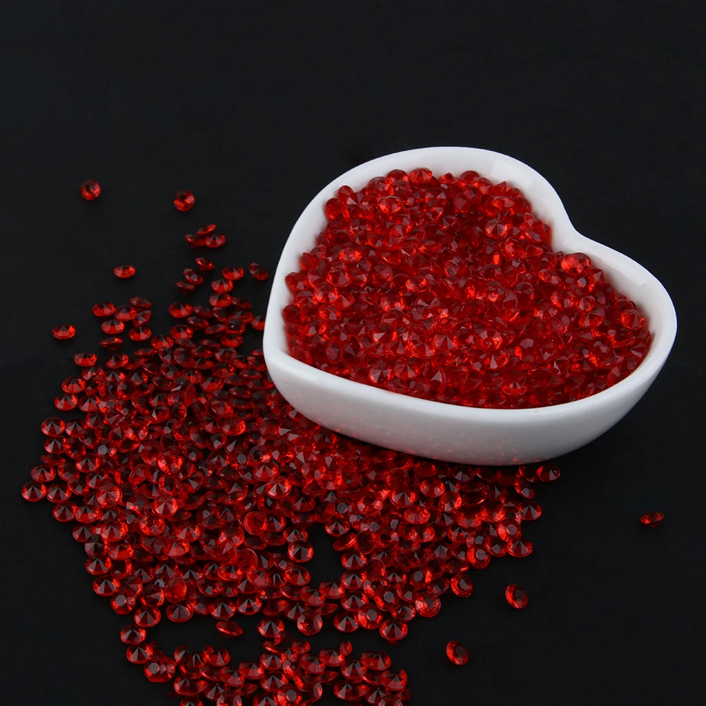 2000 шт. 4 5 мм красочное свадебное украшение кристаллы Алмазный стол конфетти