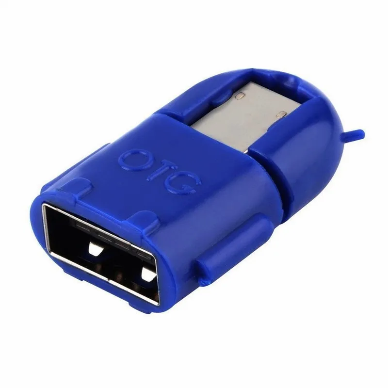 Цветной робот OTG USB к хост-адаптеру MicroUSB для Samsung Galaxy S3 S4 S6 edge S7 Note 2 5 S7edge адаптер