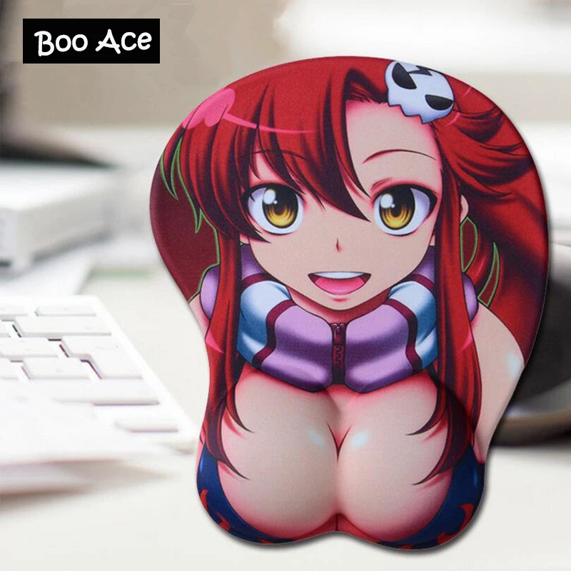Коврик для мыши Gurren Lagann Yoko с большой мягкой грудью 3D коврик игровой сексуальным