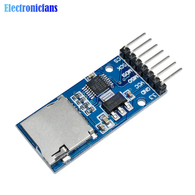 2 шт. плата памяти Micro SD TF карта Интерфейсный преобразователь уровня SPI для Arduino 3 В 5