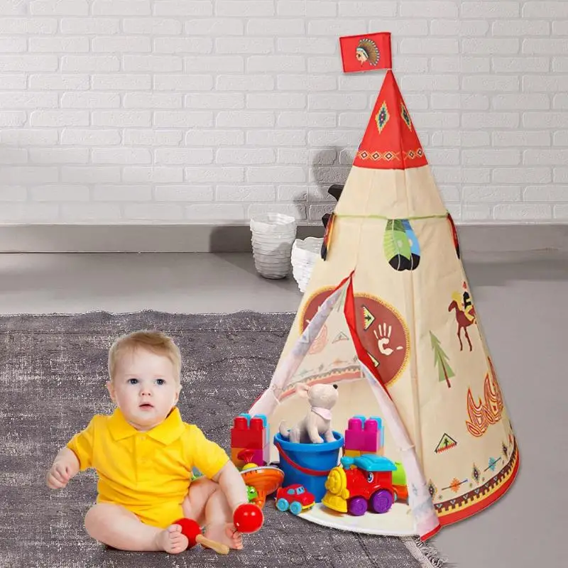 Безопасный нетканый материал для детей детская палатка игры в индийские Детская