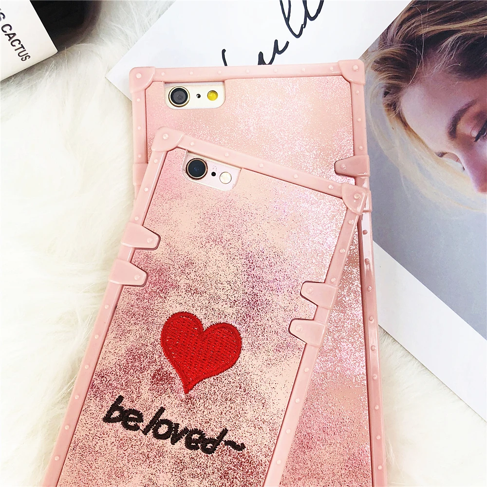 Luxury Phone Case For Iphone 6 Classic Quicksand Heart of Love IPhone 6S Plus Silicone Plastic Soft Back Cover Capa |
