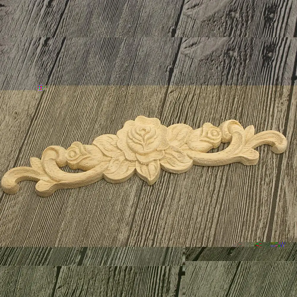 LumiParty Woodcarving Decal Rubber Wood Engrave Onlay Applique Craft Home Elegant Gifts-30 | Дом и сад