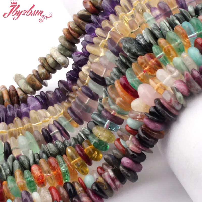 Флюорит турмалин аметист натуральный камень бусины для ожерелья DIY ювелирные