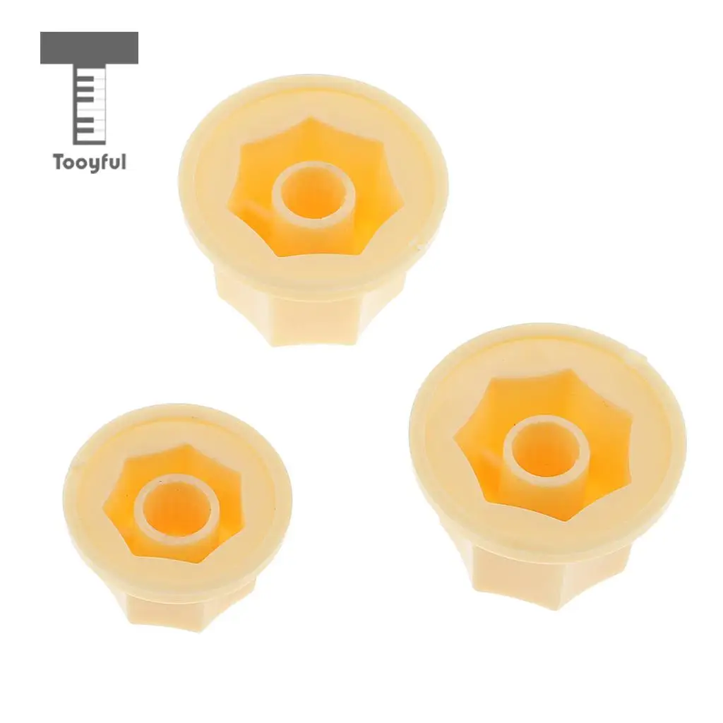 Plastic 3 Pieces Volume Toggle Control Knob Button for JB Jazz Bass Replacement Parts DIY | Спорт и развлечения