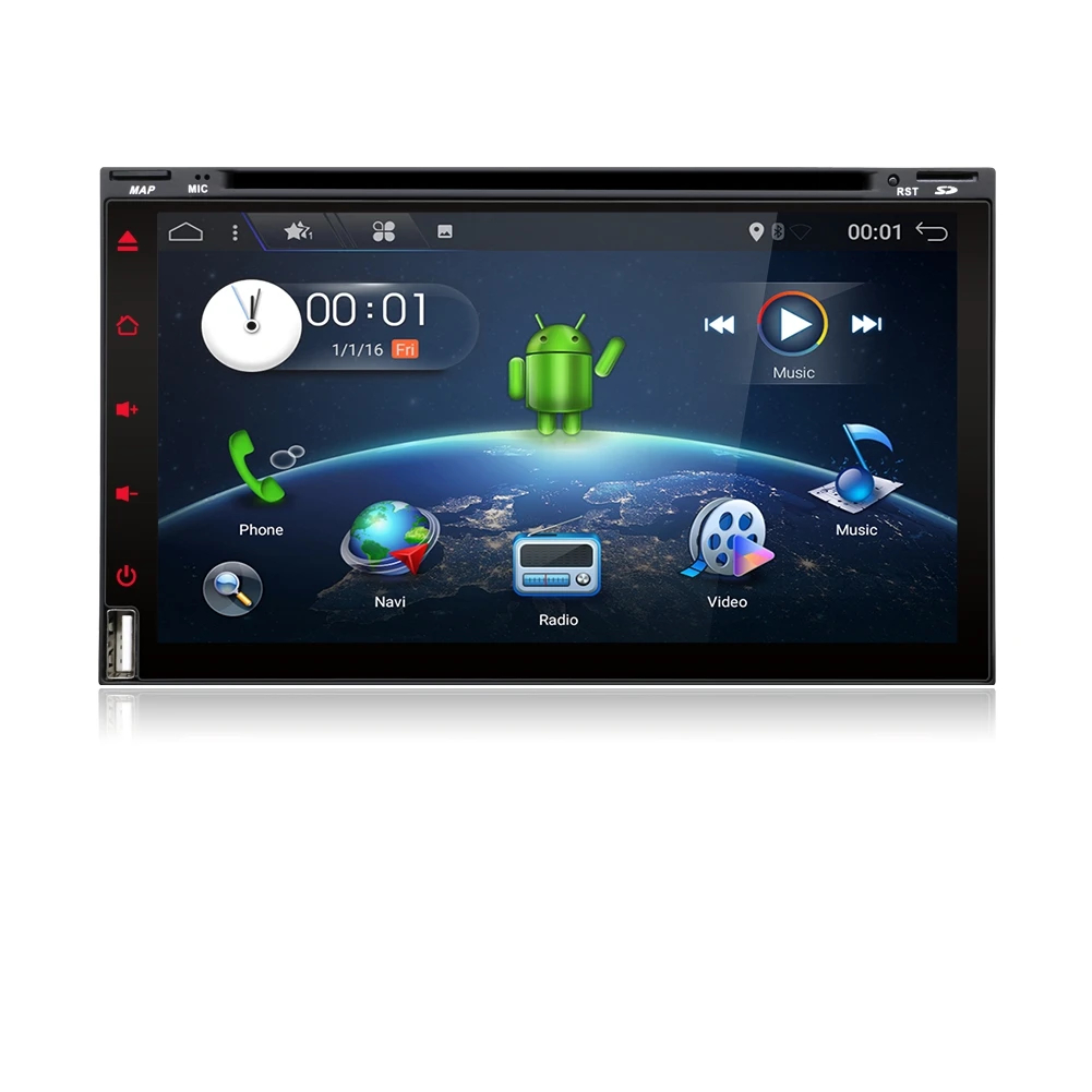 Bosion 2 Din Android 9 0 автомобильный Радио dvd-плеер Стерео GPS навигация для Toyota Hilux Vios Old Camry