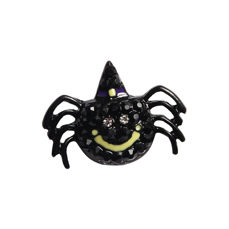 

Rhinestone button crystal 25*20mm spider buttons with slider for Hallowee embellishment accessories 10PCS/lot(BTN-5491)