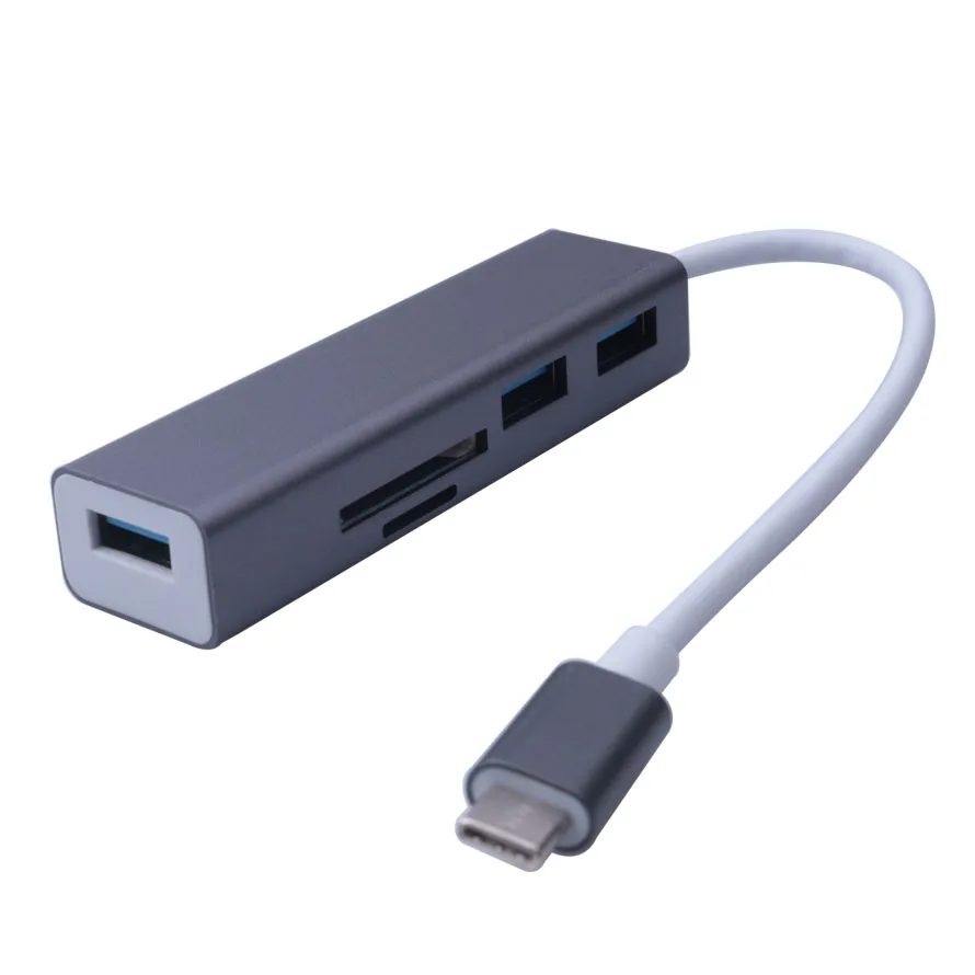 Elitooop 3 USB концентратор адаптер с кабелем типа C SD/TF кардридер для iMac MacBook 2015 |