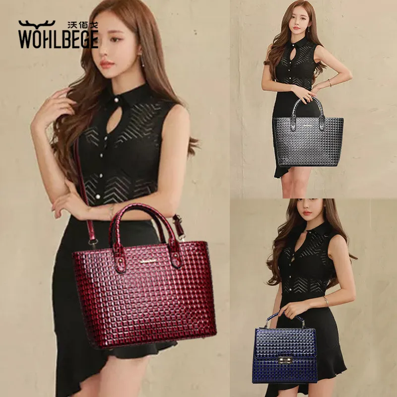 Новые женские комплекты из 5 предметов женская сумка искусственной кожи сумки