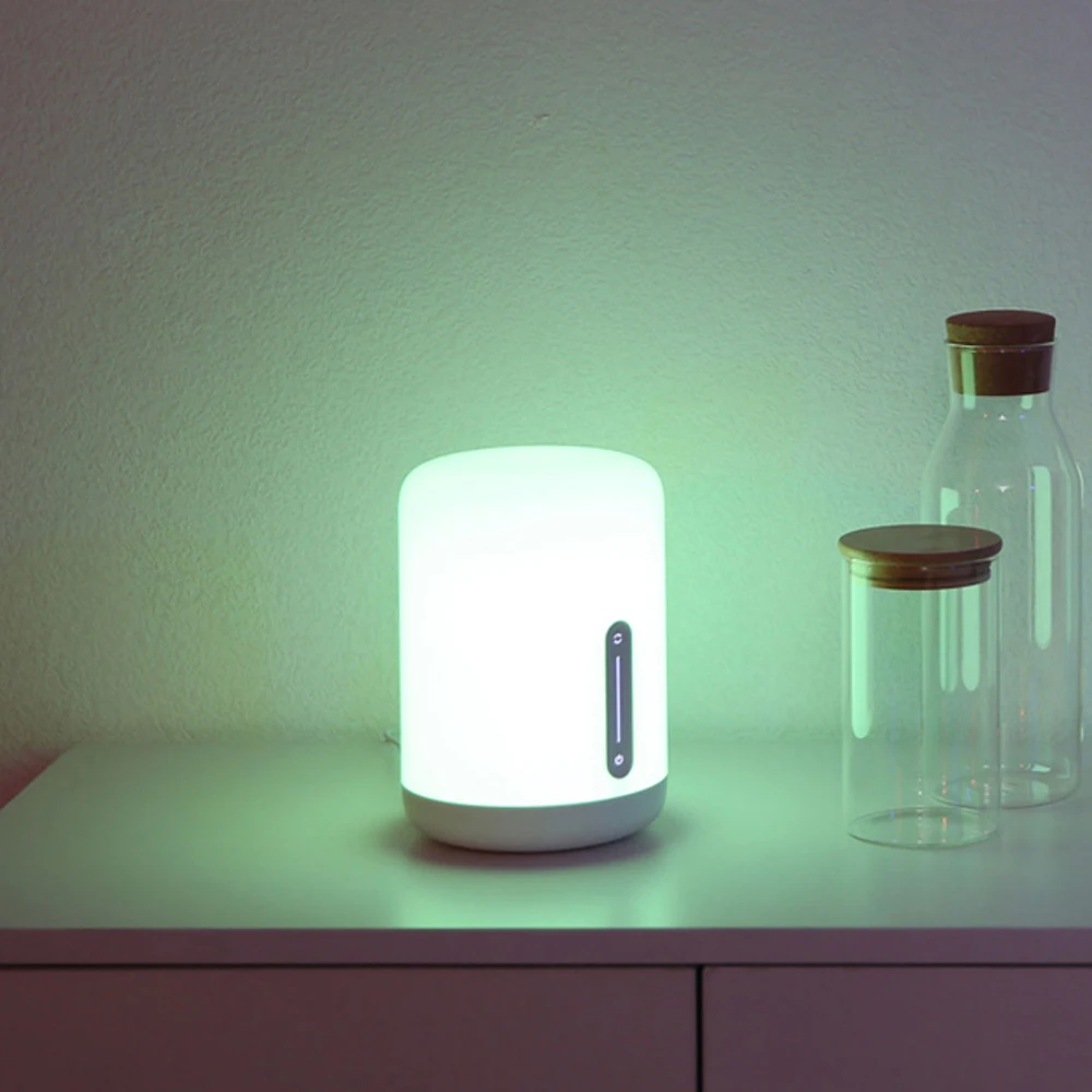 Новое поступление Xiaomi Mijia прикроватная лампа 2 светильник WiFi/Bluetooth светодиодный светильник умный Внутренний Ночной светильник работает с Apple HomeKit