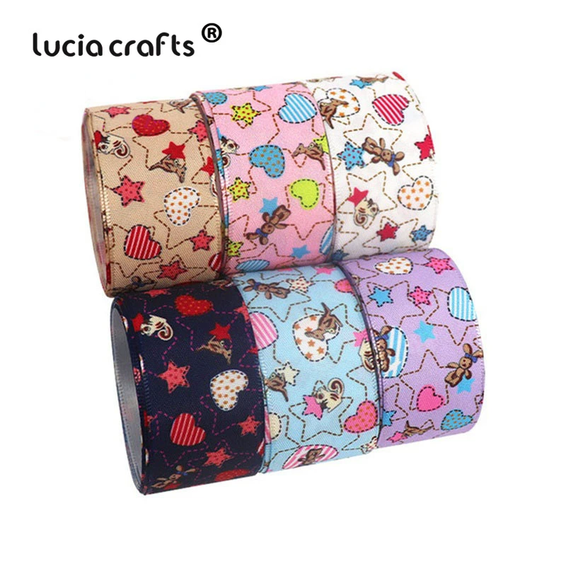 6 ярдов много вариантов Grosgrain/сатин/органза ленты DIY Hairbow рождественские ленты аксессуары Швейные принадлежности T0201