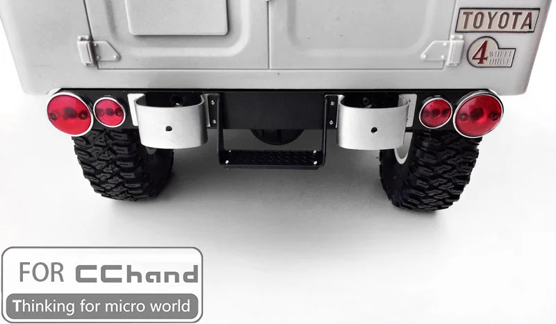 Набор металлических педалей для заднего бампера RC4WD масштаб 1/10 Gelande II Cruiser/FJ40 G2 Jeep