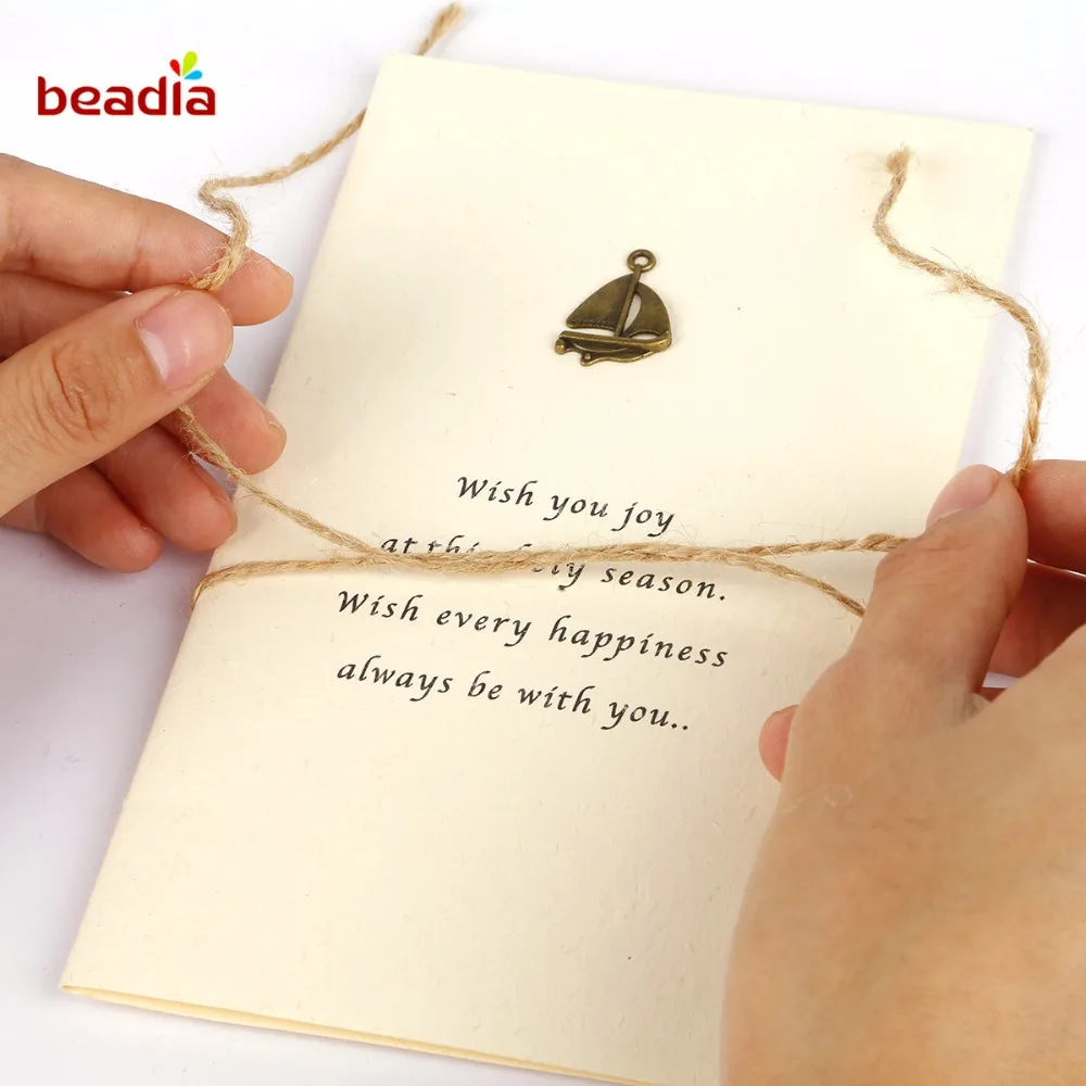 High Quality 100m/roll Natural Jute Burlap Hemp Rope Party Wedding Gift Wrapping Cords Thread DIY Event &amp Decor | Дом и сад