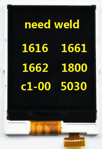 Черный мобильный телефон полный ЖК дисплей для Nokia 1616 1661 1800 1662 c100|Экраны мобильных