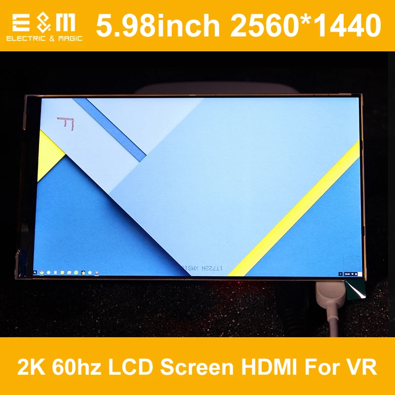 E & M 5 98 дюйма AUO IPS 2560*1440 2K 60 гц жк экран HDMI MIPI LTPS модуль для DIY VR гарнитуры Oculus Rift DK1 DK2