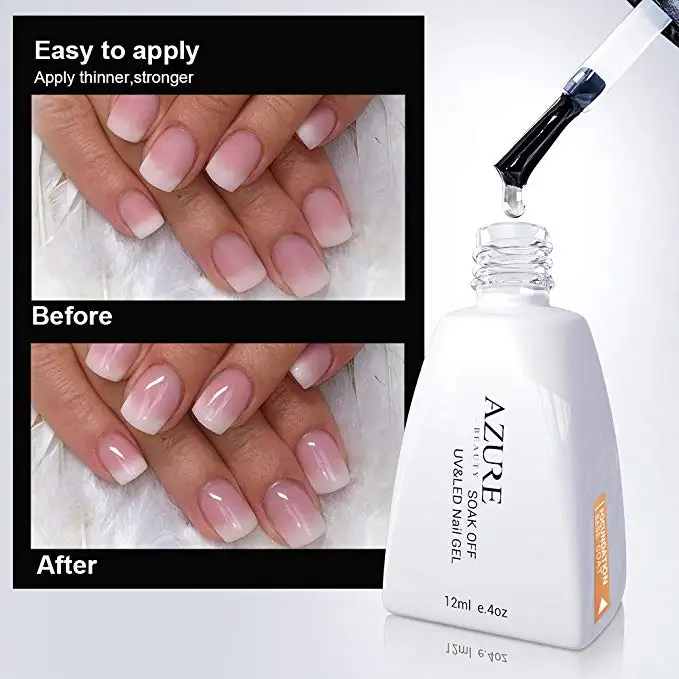 Гель-лак для ногтей Azure Beauty 7 шт./лот Базовое покрытие клея + верхнее набор