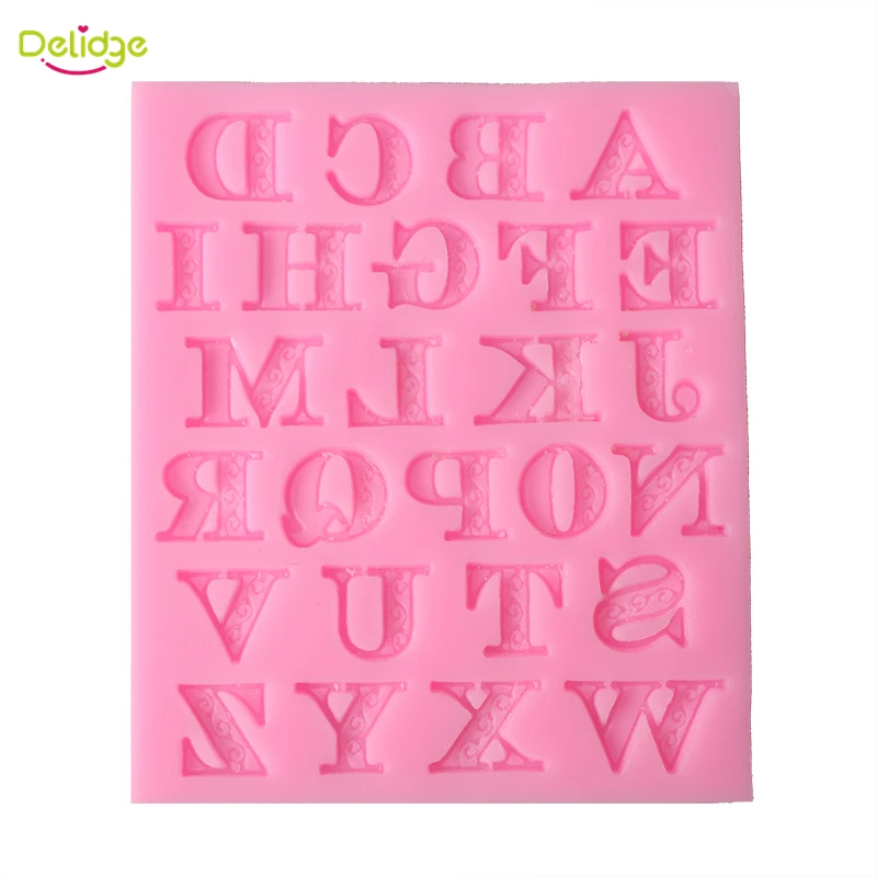 Delidge 1 шт. силиконовая форма для торта с буквами Английский алфавит помадки