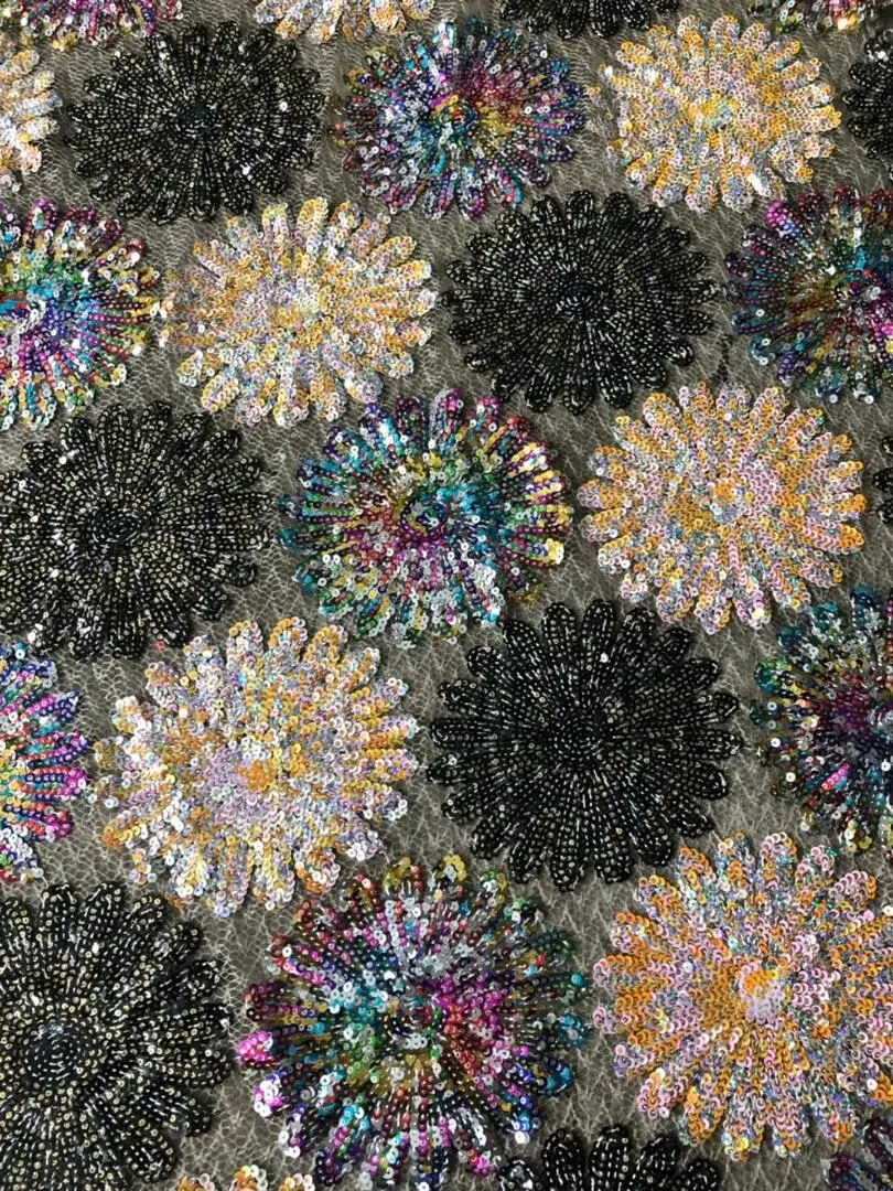 2013 самая популярная Высококачественная Изысканная расшитая блестками ткань