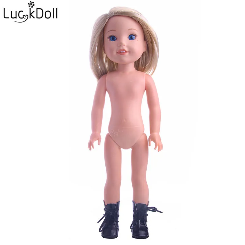LUCKDOLL однотонные тканевые сапоги для 14,5 дюймовых кукол, аксессуары для девочек, игрушки, поколение, подарок на день рождения