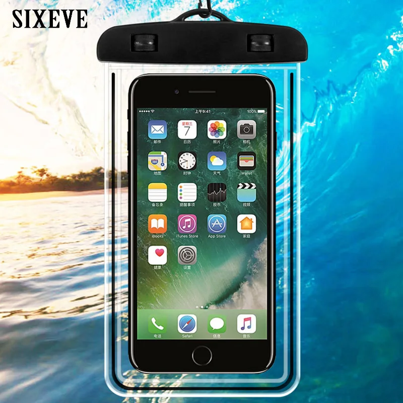 Универсальный светящийся Водонепроницаемый чехол для телефона iPhone 6 S 6s 7 8 Plus X 5 5S