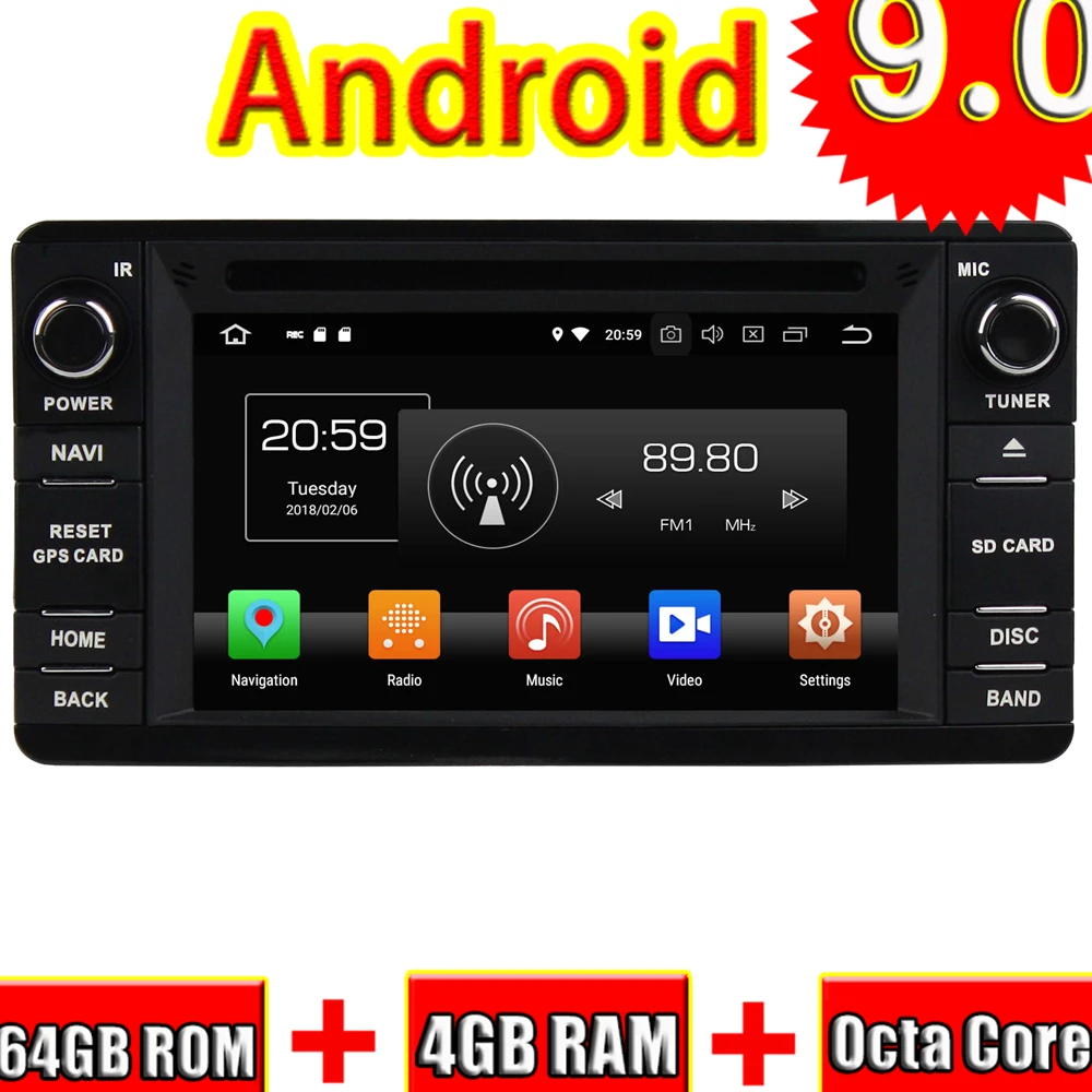 Автомобильный GPS-навигатор Topnavi Octa Core Android 9 0 для Mitsubishi OUTLANDER 2014 DVD мультимедийный