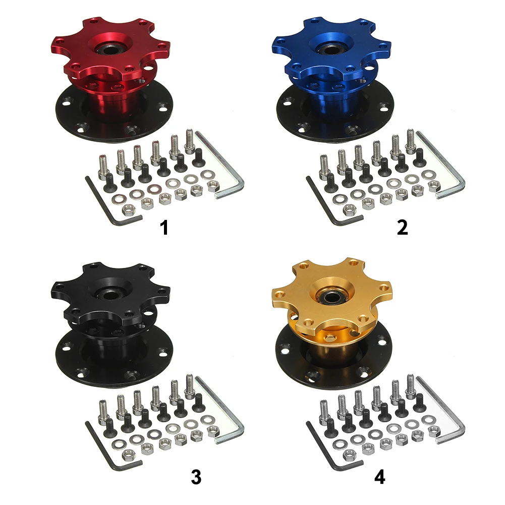 Car Universal Boss Kit Steering Wheel Hub Connector Quick Release Adapter Racing Snap Off With Fixing Bit | Автомобили и