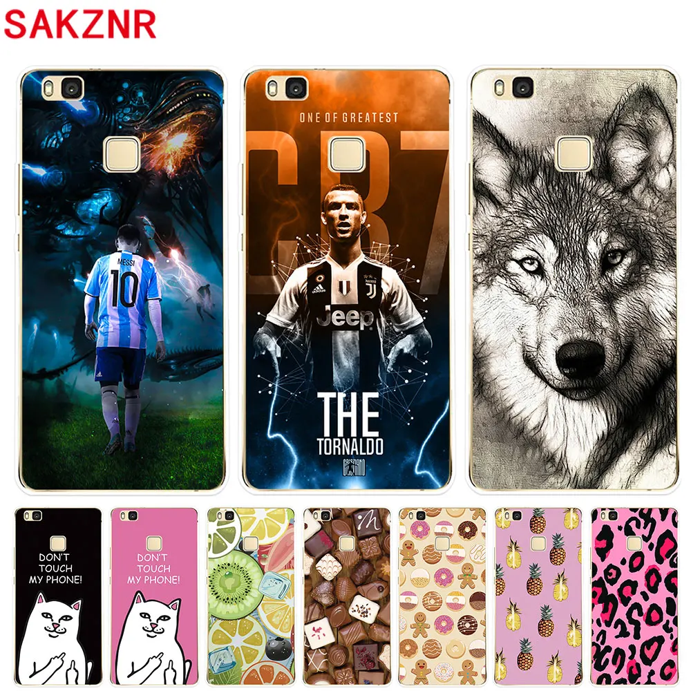 Case for Huawei P9 Lite Cover Silicone TPU Soft Funda Couqe Phone |